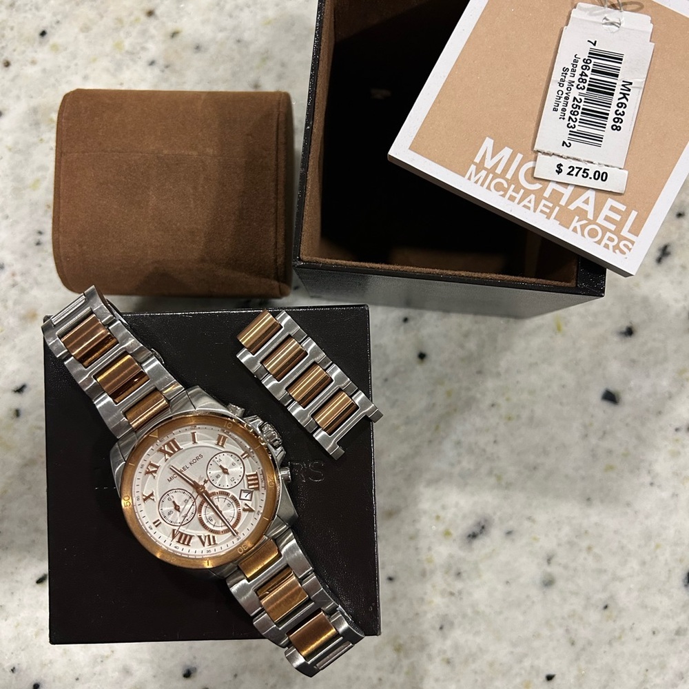 Michael Kors Two-Tone Chronograph Watch - Picture 6 of 13